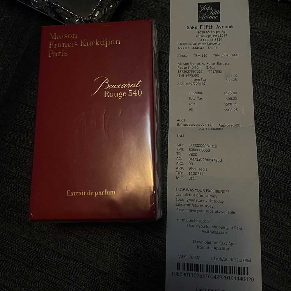Maison Francis Kurkdjian Baccarat Rouge 540 Red Box